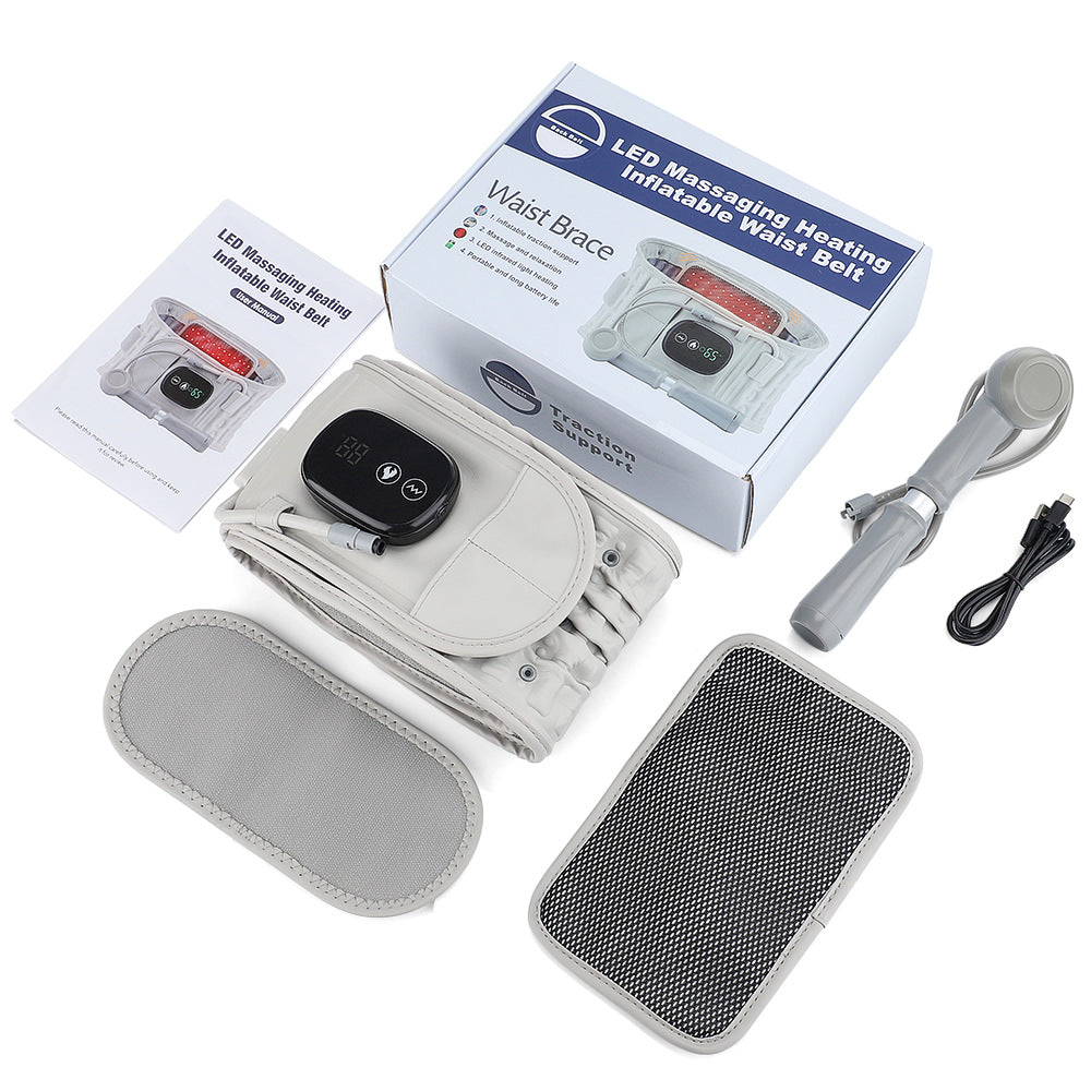 Inflatable Heated Massage Belt with Controller