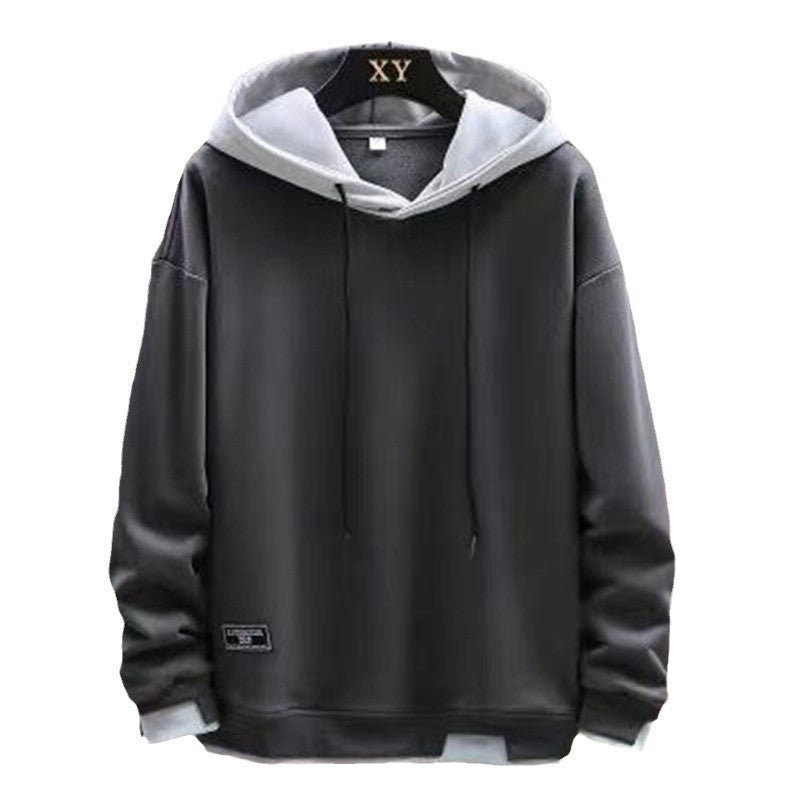 Mens Hooded Sweatshirt Loose Fit Two Piece Style