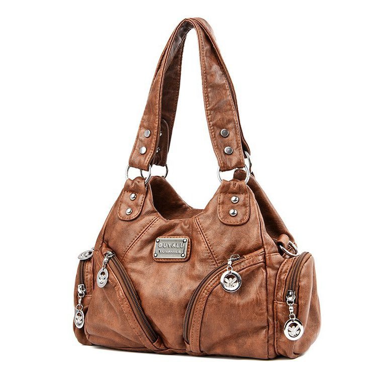 Retro Soft Leather Crossbody Bag