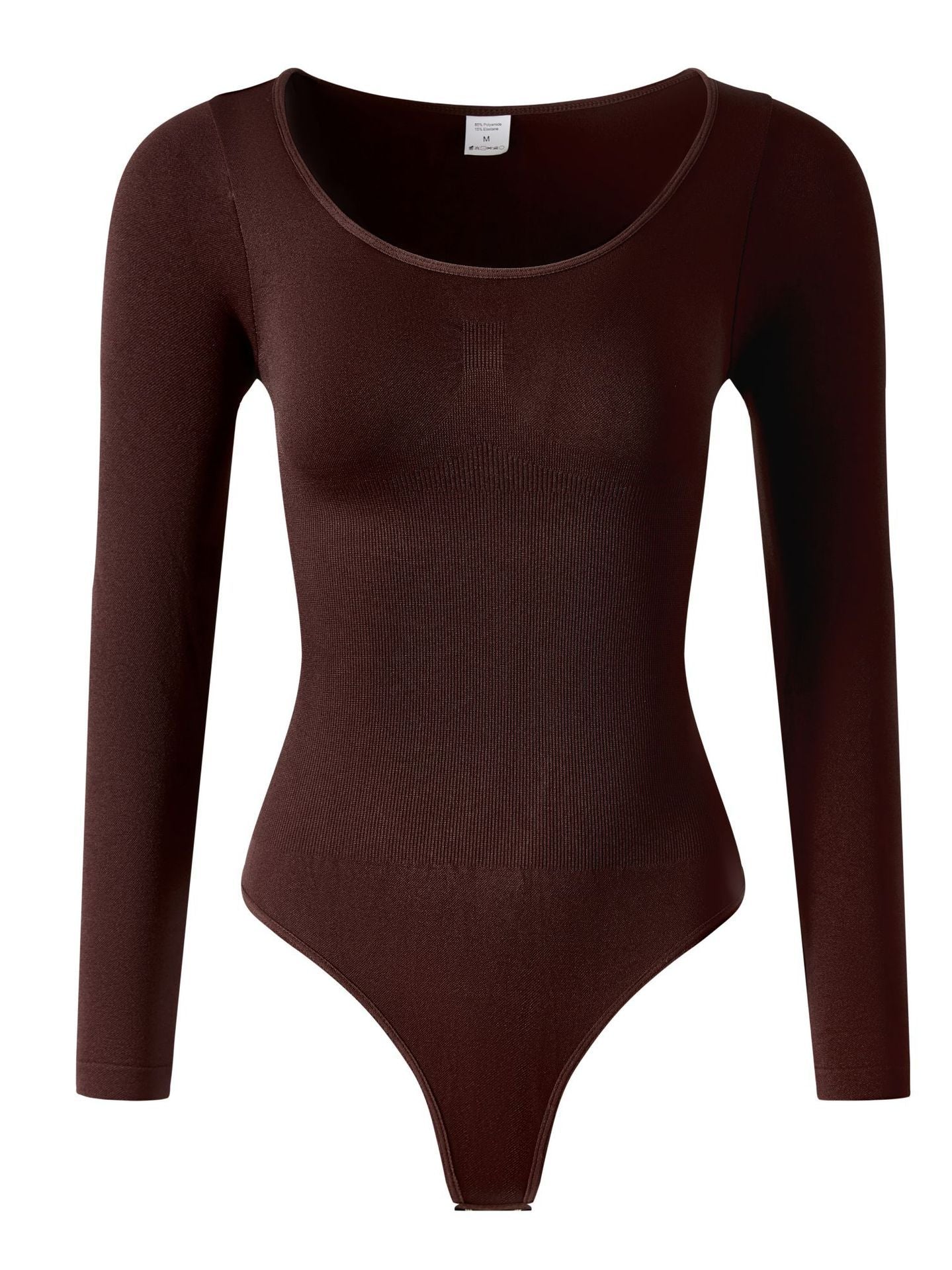 Long-sleeve shapewear bodysuit for women